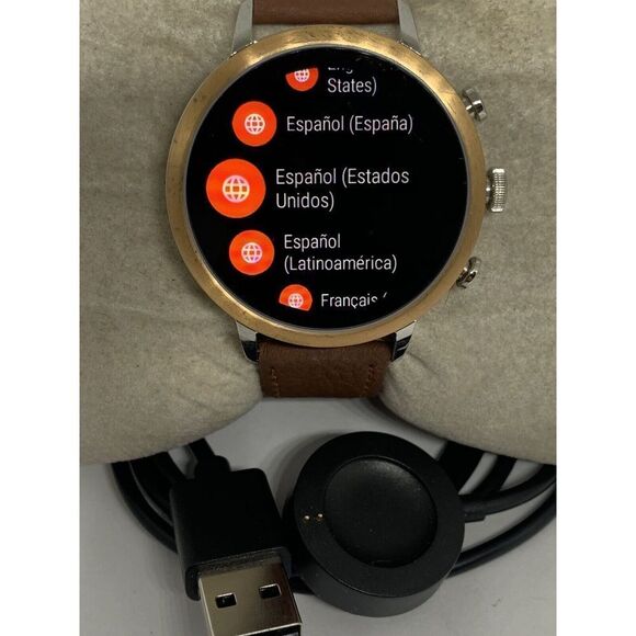Fossil Gen 4 Authentic Digital Dial Smart Watch Custom Band FTW6016 ZA334 - Picture 2 of 12
